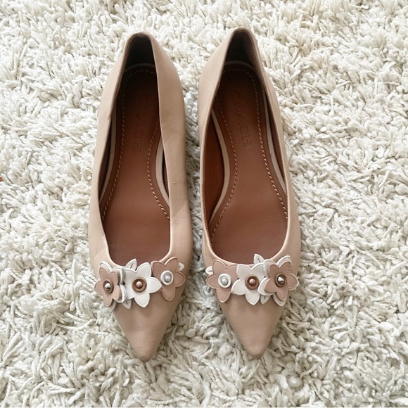 Coach Leather Floral flats - Picture 2 of 8